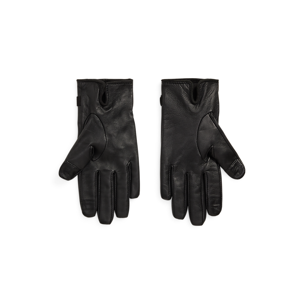 LRL Logo-Trim Sheepskin Tech Gloves/Rukavice 454927240001