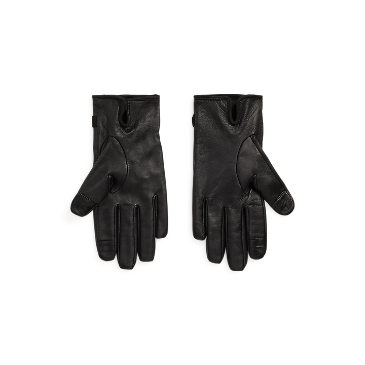 LRL Logo-Trim Sheepskin Tech Gloves/Rukavice 454927240001