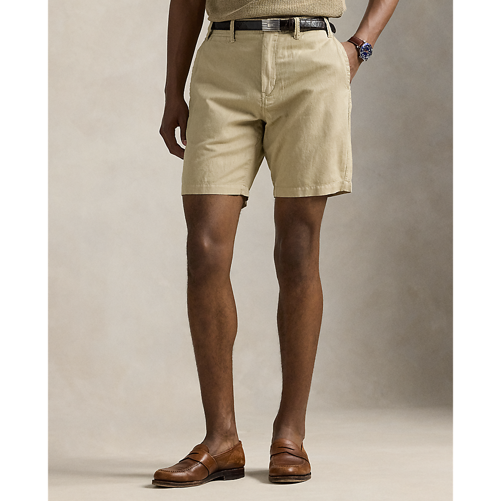 PRL 21.6 cm Classic Fit Linen-Cotton Short/Bermude 710741375024