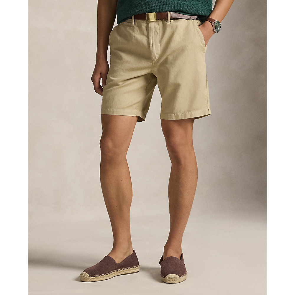 PRL 21.6 cm Classic Fit Linen-Cotton Short/Bermude 710741375024