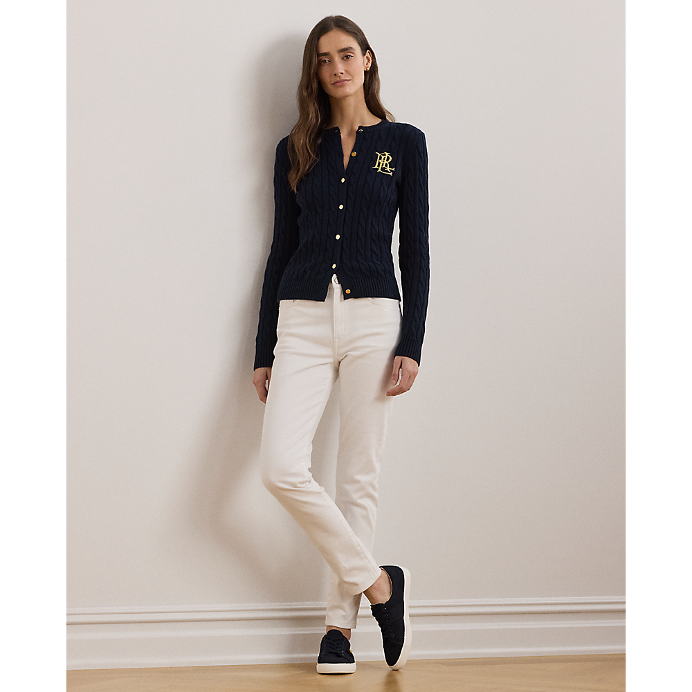 LRL Cable-Knit Cotton Cardigan/Pulover 200932225002
