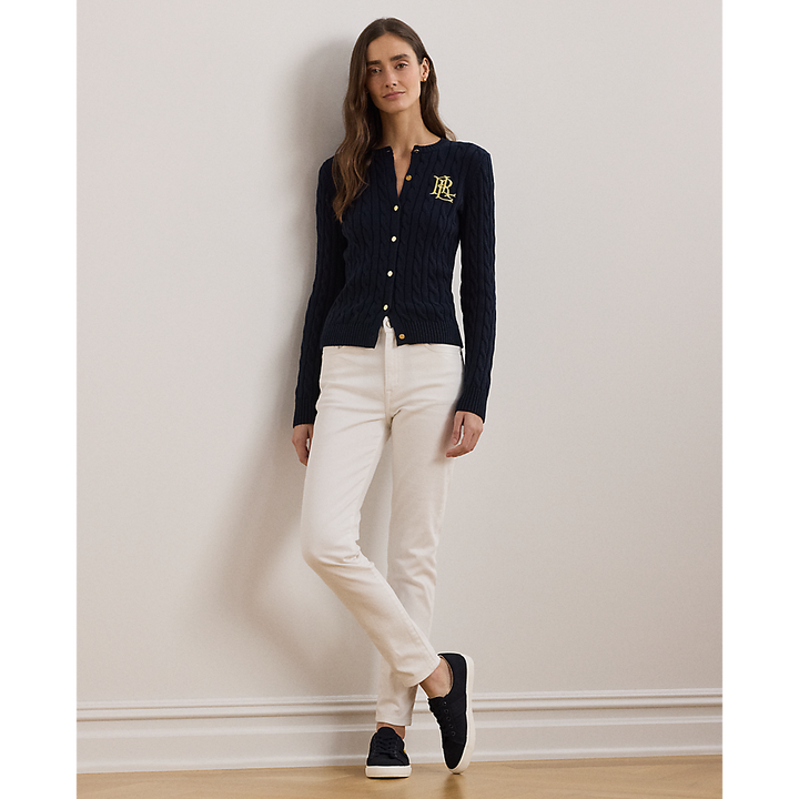 LRL Cable-Knit Cotton Cardigan/Pulover 200932225002