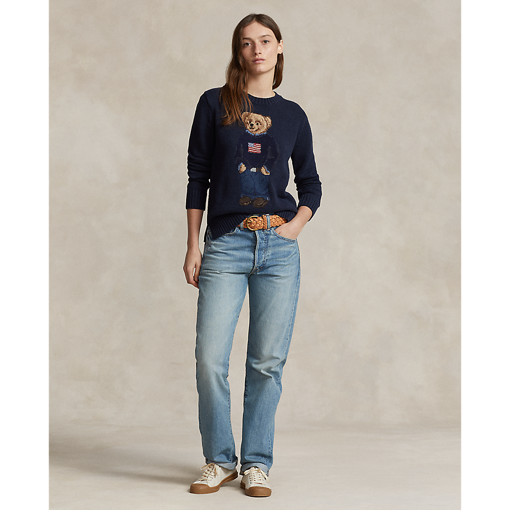 PRL Polo Bear Cotton-Linen Jumper/Pulover 211927070001