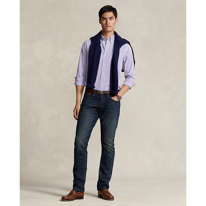 PRL Custom Fit Striped Stretch Poplin Shirt/Košulja 710929346003