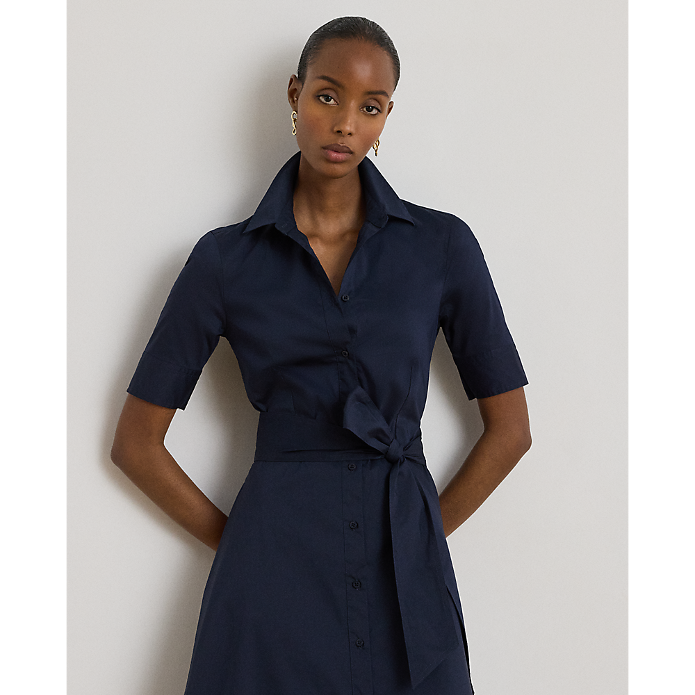 LRL Belted Cotton-Blend Shirtdress/Haljina 200748950010