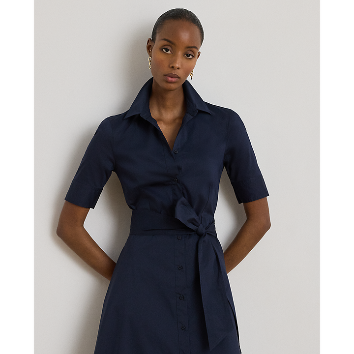 LRL Belted Cotton-Blend Shirtdress/Haljina 200748950010