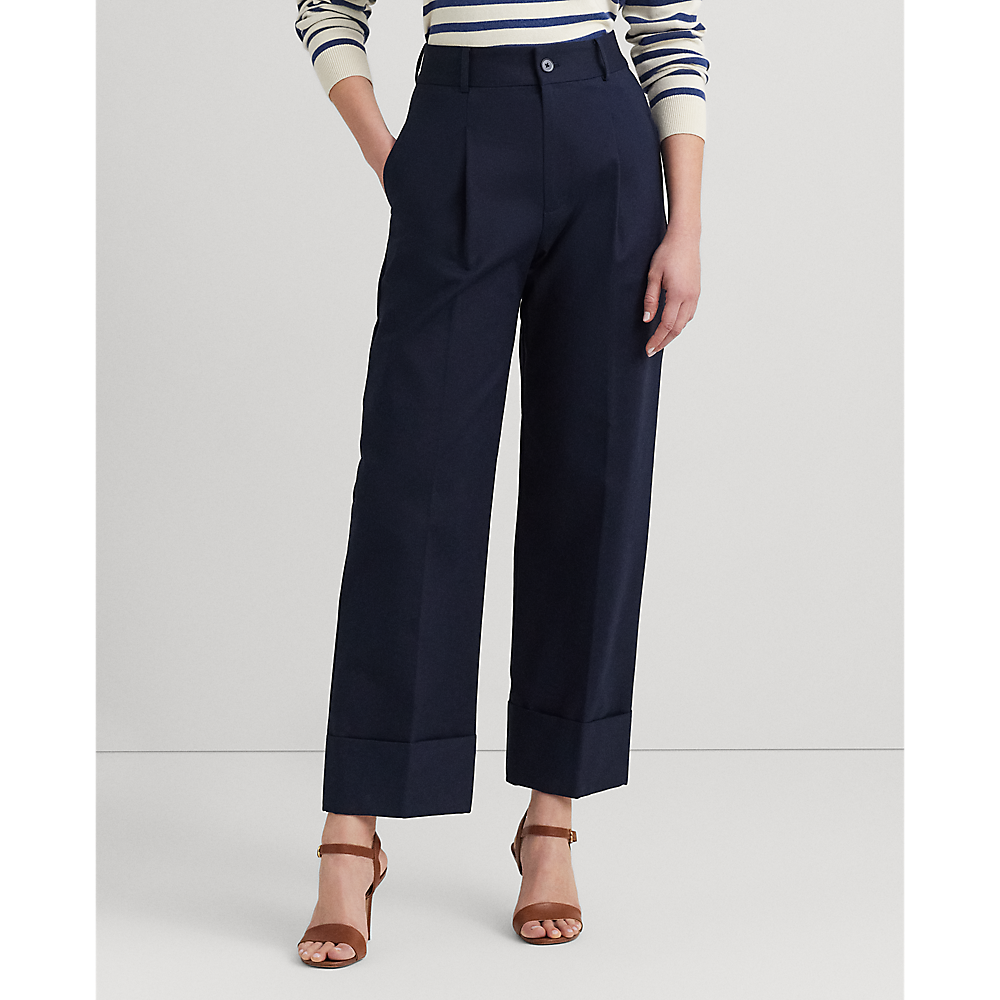 LRL Double-Faced Cotton Ankle Trouser/Hlače 200871814009