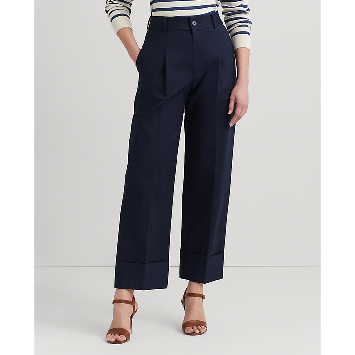 LRL Double-Faced Cotton Ankle Trouser/Hlače 200871814009