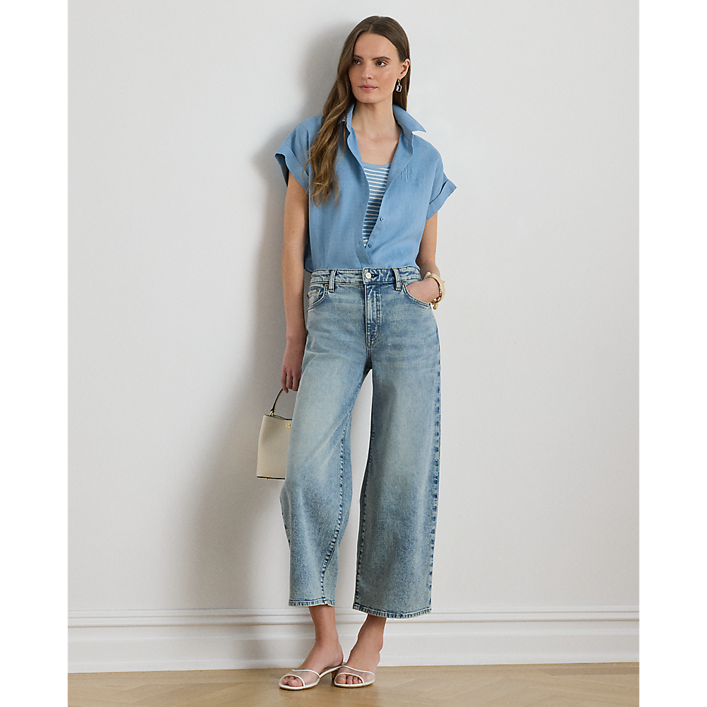 LRL Relaxed Fit Linen Short-Sleeve Shirt/Košulja 200874259011