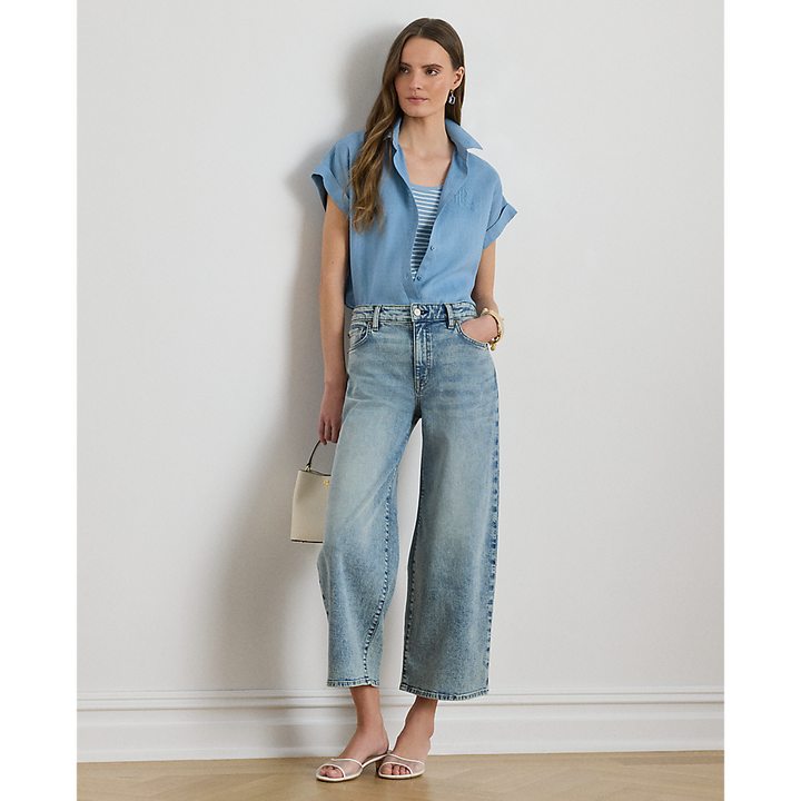 LRL Relaxed Fit Linen Short-Sleeve Shirt/Košulja 200874259011