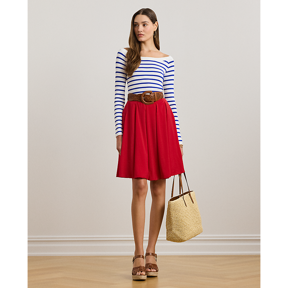LRL Striped Ballet-Neck Jumper/Pulover 200957545001