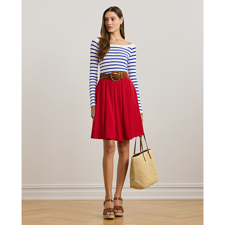 LRL Striped Ballet-Neck Jumper/Pulover 200957545001