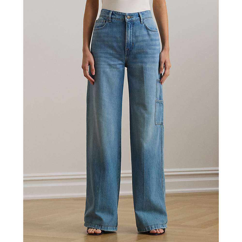 LRL High-Rise Wide-Leg Carpenter Jean/Traperice 200957690001