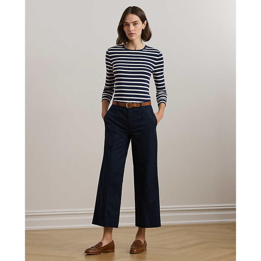 LRL Striped Stretch Cotton Long-Sleeve Tee/Majica 200957732001