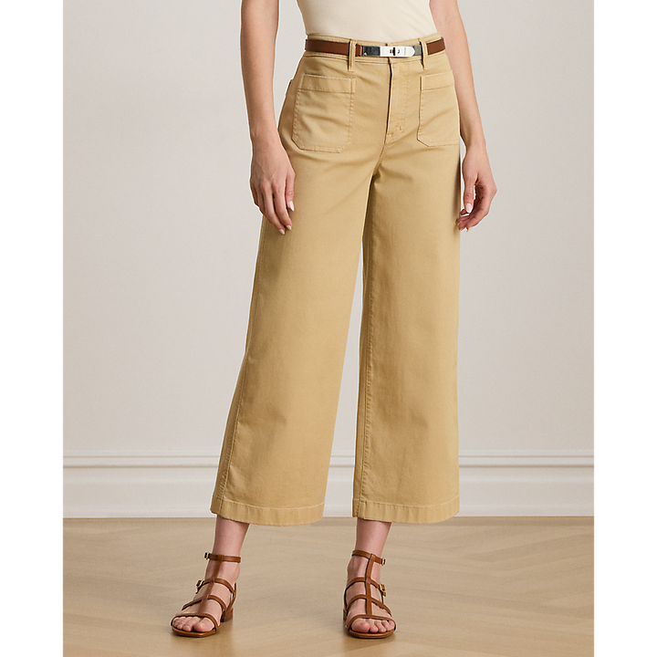 LRL Stretch Chino Wide-Leg Cropped Trouser/Hlače 200973689003