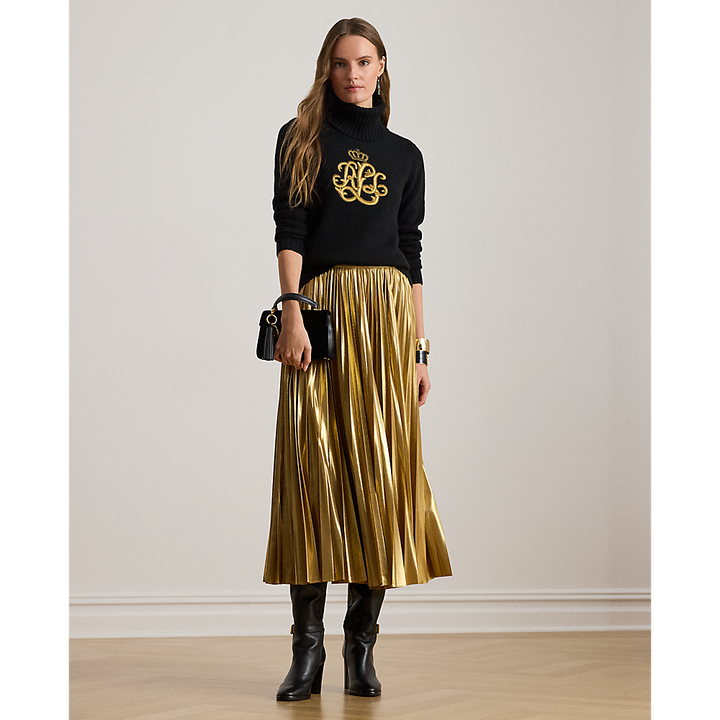 LRL Embroidered-Logo Wool-Blend Turtleneck/ Pulover 200979687001