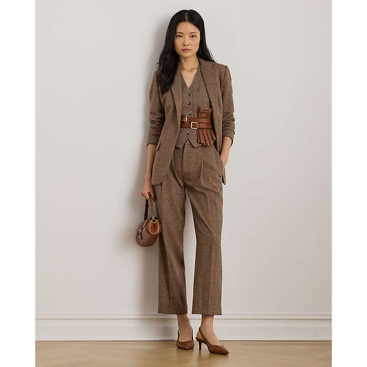 LRL Glen Plaid Cotton-Blend Blazer/Sako 200979819001