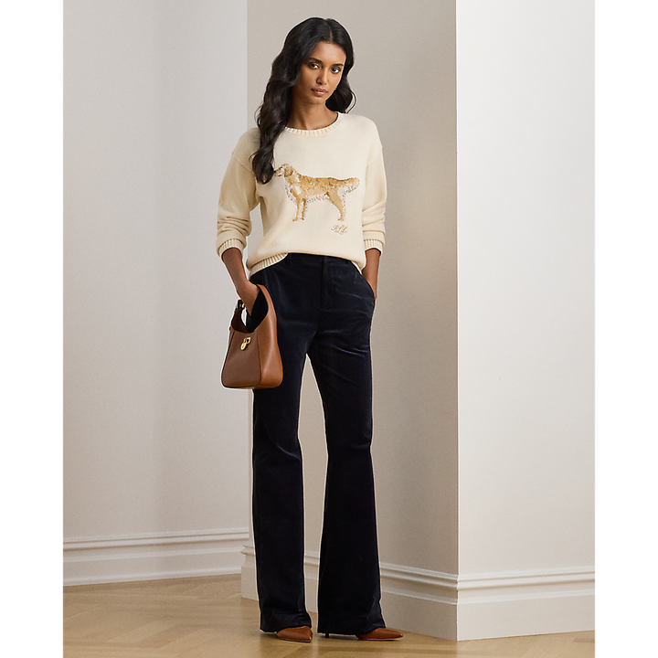 LRL Intarsia-Knit Golden Retriever Jumper/Pulover 200P02074001