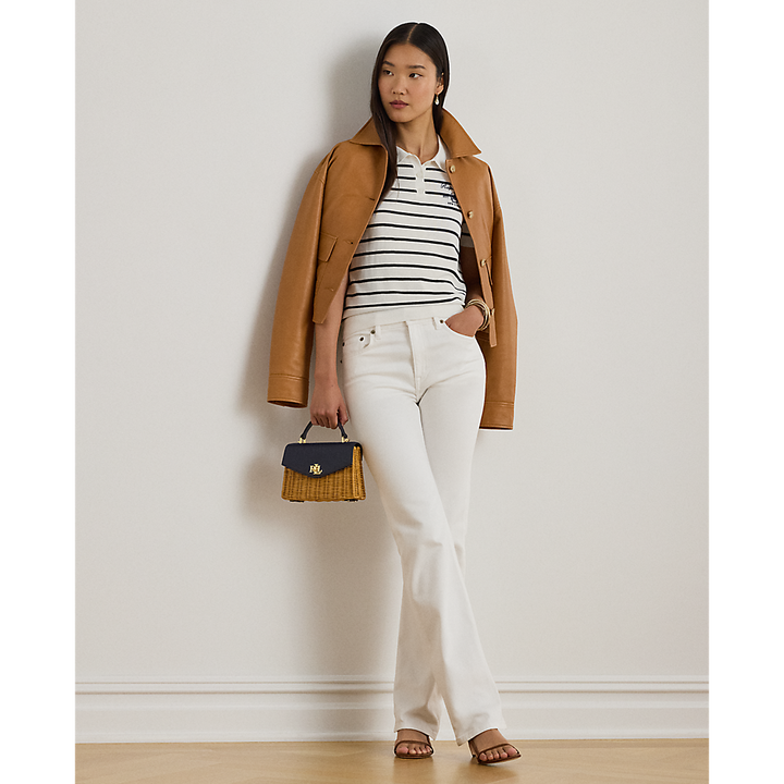 LRL Striped Cotton-Blend Polo Jumper/Pulover 200P03506001