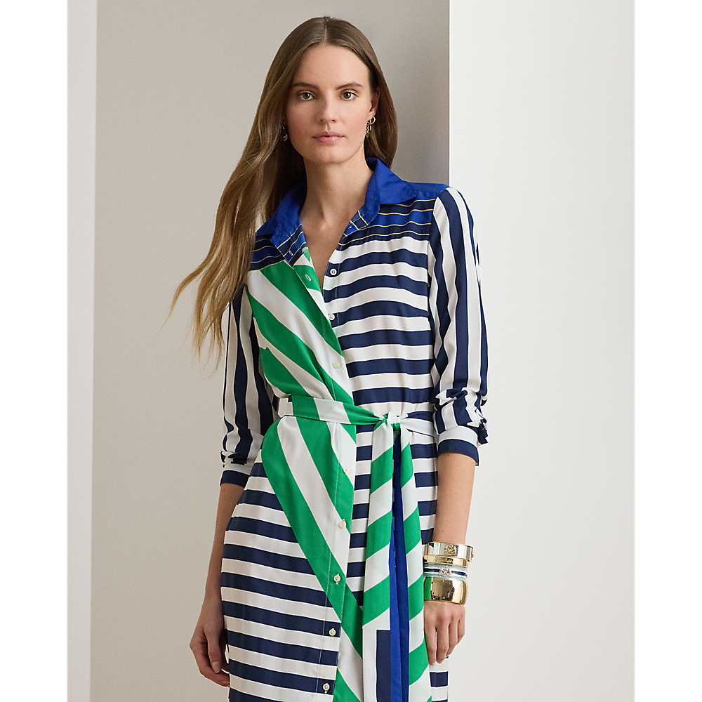 LRL Striped Crepe Shirtdress/Haljina 200P03700001