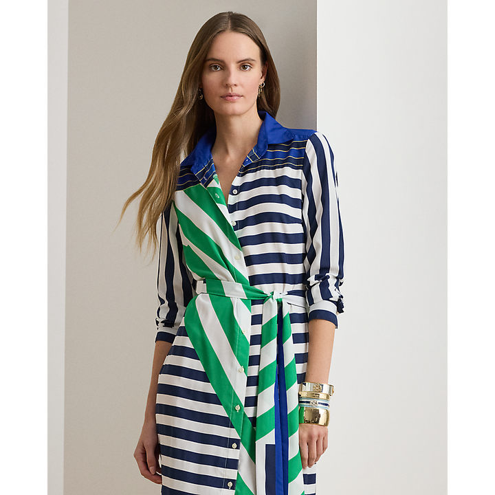 LRL Striped Crepe Shirtdress/Haljina 200P03700001