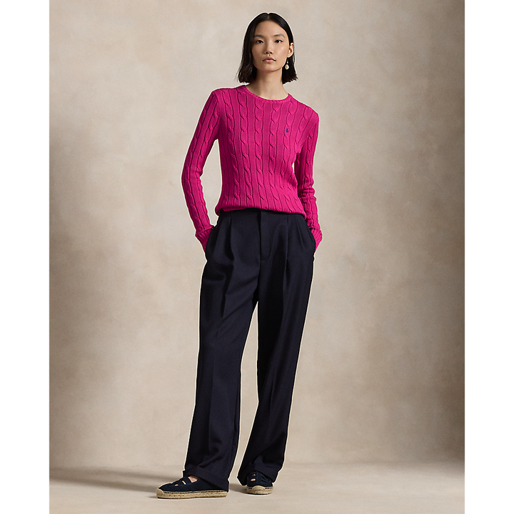 PRL Cable-Knit Cotton Crewneck Jumper/Pulover 211891640025