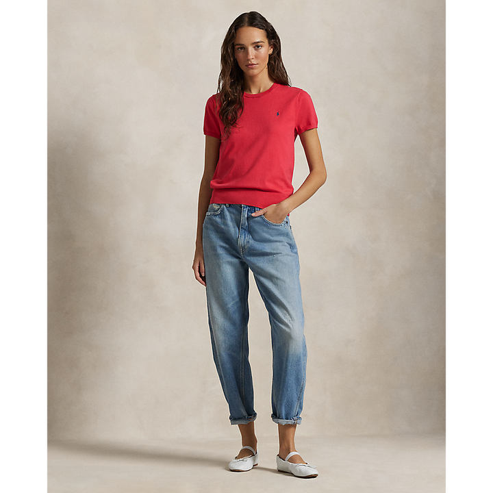 PRL Cotton-Blend Short-Sleeve Jumper/Pulover 211891673024