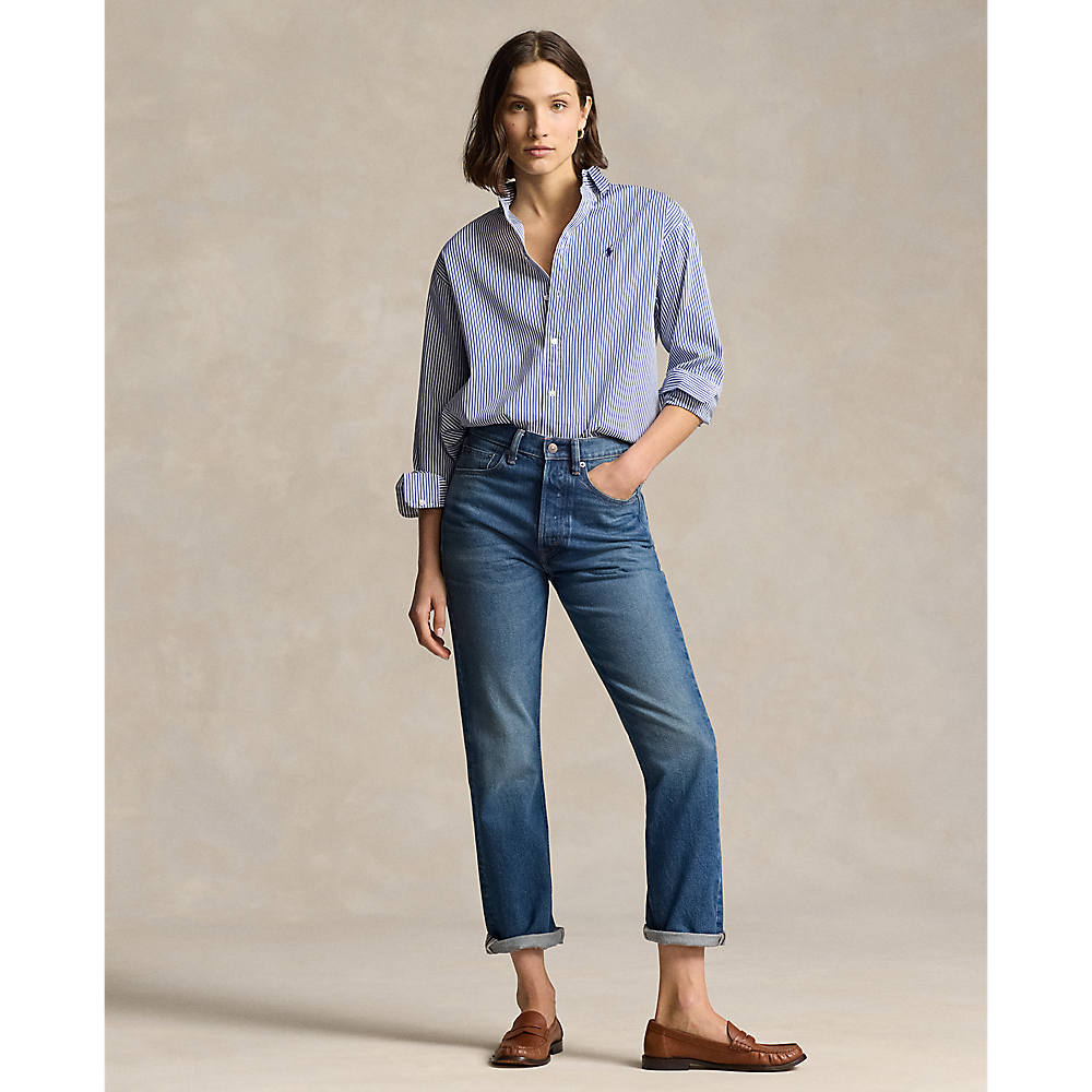 PRL Relaxed Fit Striped Cotton Shirt/Košulja 211910743020