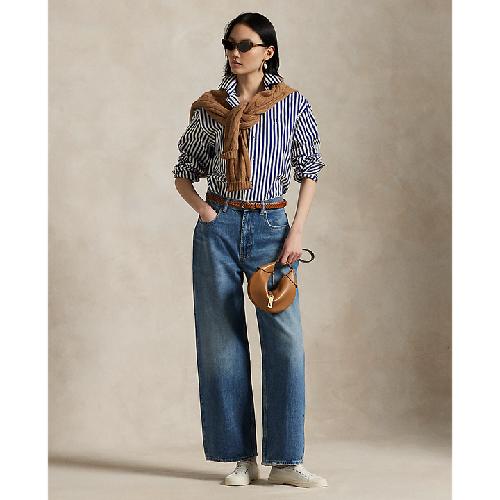 PRL Relaxed Fit Striped Cotton Shirt/Košulja 211910743021
