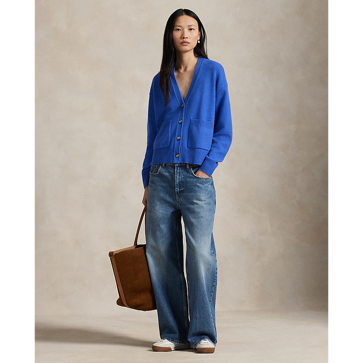 PRL Wool-Blend V-Neck Cardigan/Pulover 211914536012