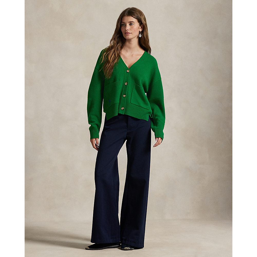 PRL Wool-Blend V-Neck Cardigan/Pulover 211914536013