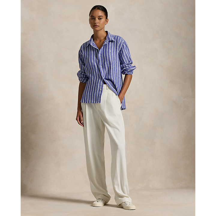 PRL Wide Cropped Gingham Linen Shirt/Košulja 211935130005