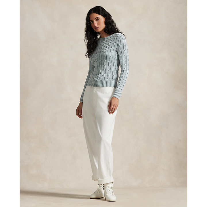PRL Cable-Knit Cotton Crewneck Jumper/Pulover 211935303009