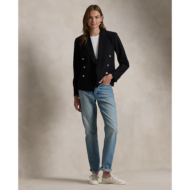 PRL Double-Breasted Stretch-Wool Blazer/Sako 211952571001