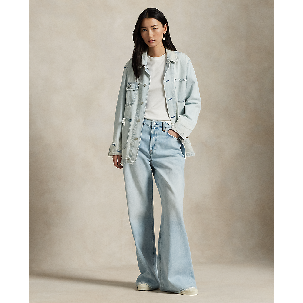 PRL Distressed Denim Utility Jacket/Jakna 211959042001