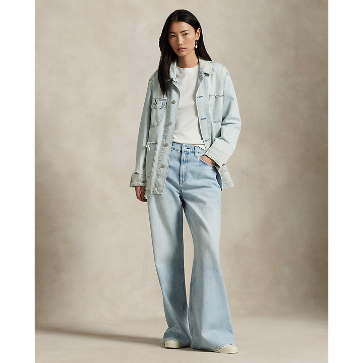 PRL Distressed Denim Utility Jacket/Jakna 211959042001