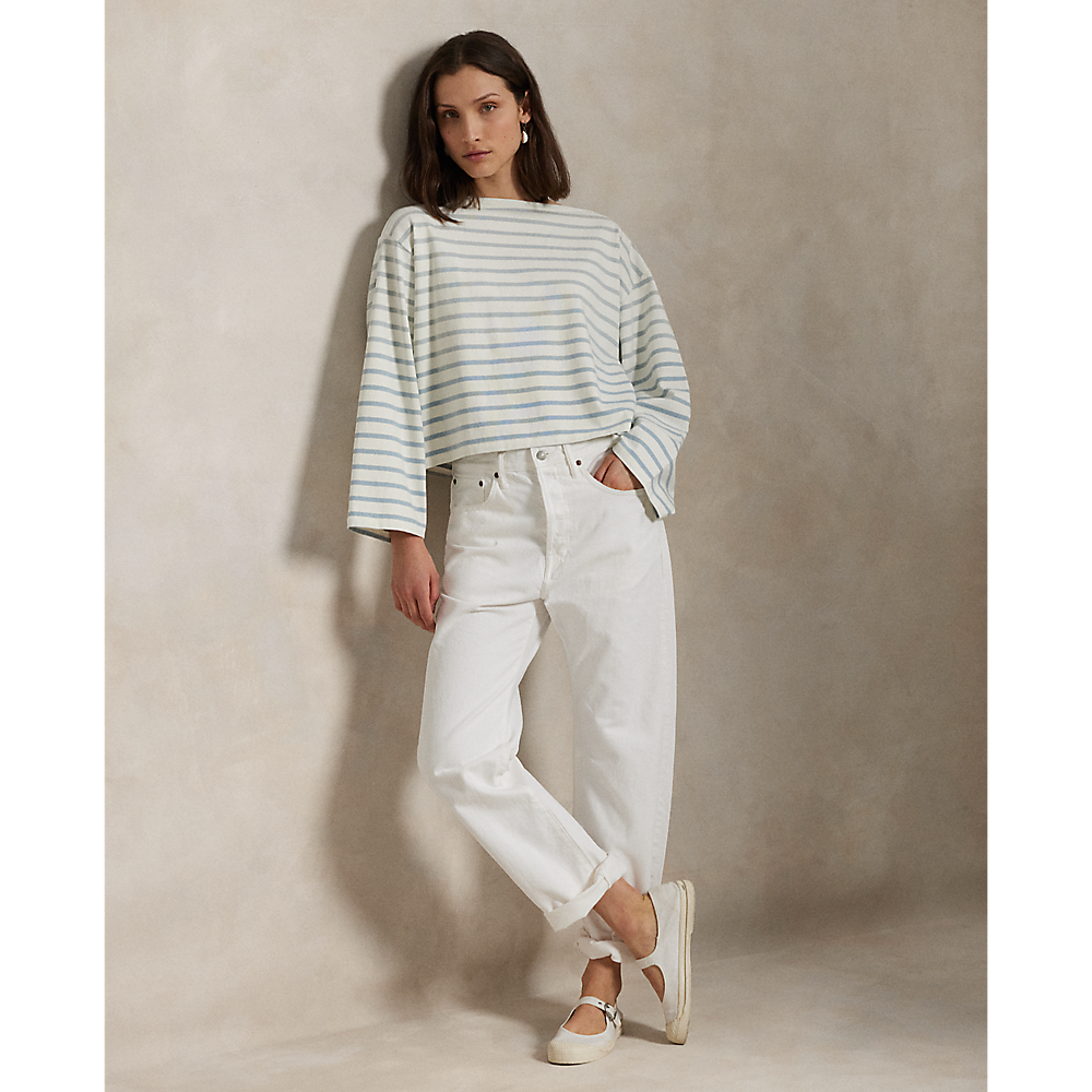 PRL Striped Boatneck Mariner T-Shirt/Pulover 211959103003