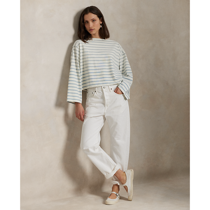 PRL Striped Boatneck Mariner T-Shirt/Pulover 211959103003