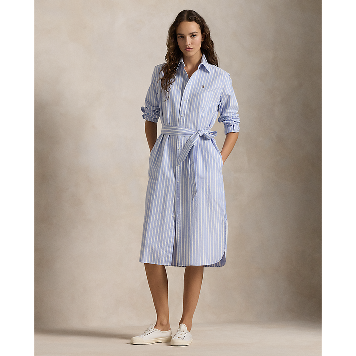 PRL Striped Cotton Oxford Belted Shirtdress /Haljina 211959901001