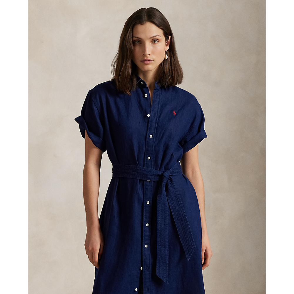 PRL Linen Short-Sleeve Shirtdress/Haljina 211959912001