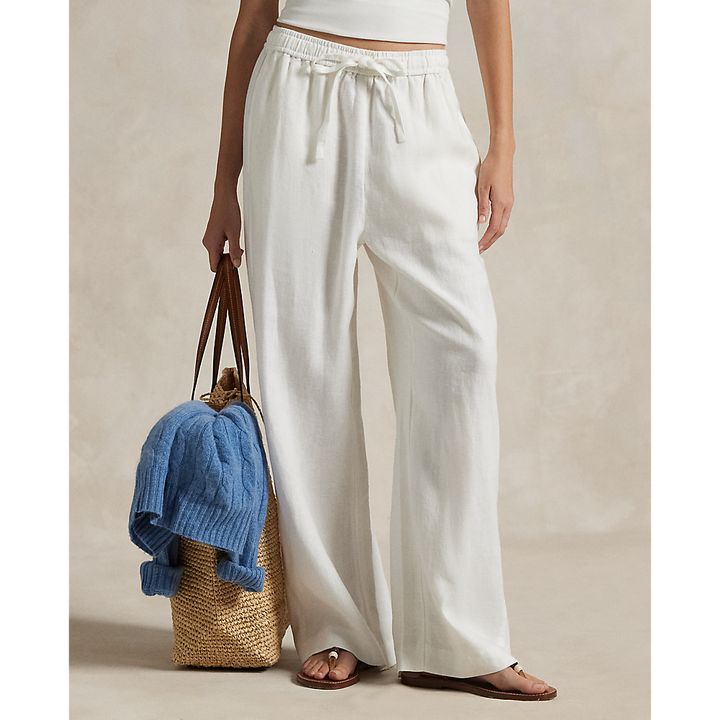 PRL Linen Drawstring Straight-Leg Trouser/Hlače 211965022001