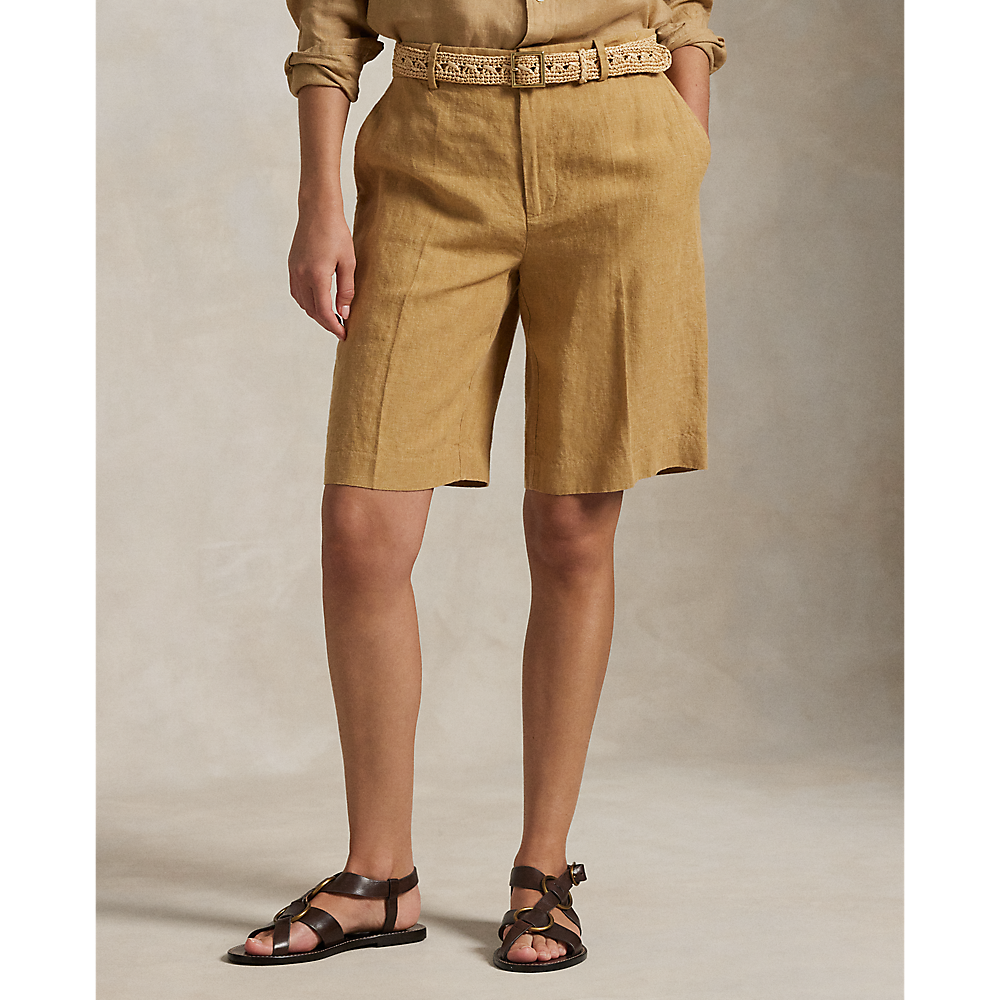 PRL Long Pleated Linen Short/Bermude 211965032001