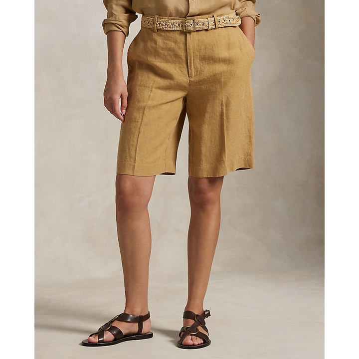 PRL Long Pleated Linen Short/Bermude 211965032001
