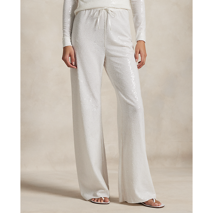 PRL Sequined Mesh Wide-Leg Trouser/Hlače 211965113001