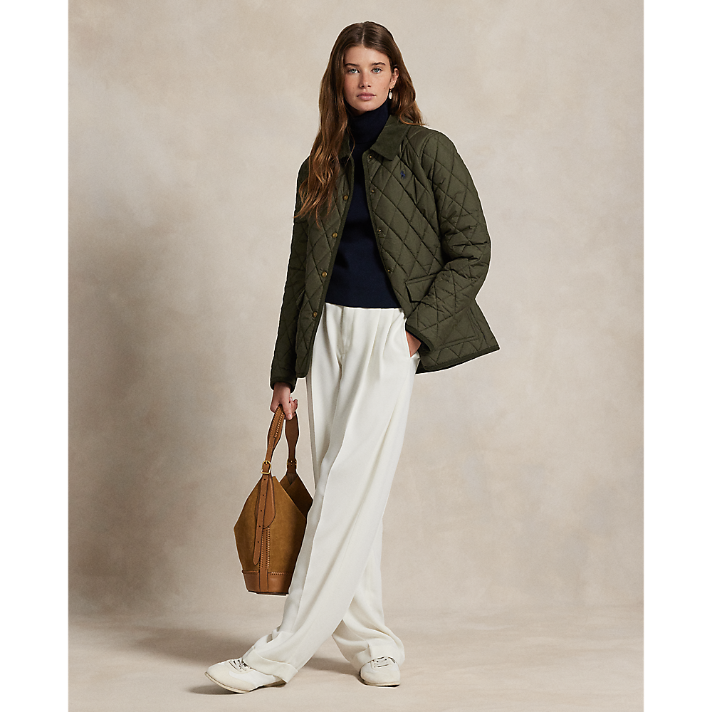 PRL Corduroy-Trim Quilted Barn Jacket/Jakna 211965336001