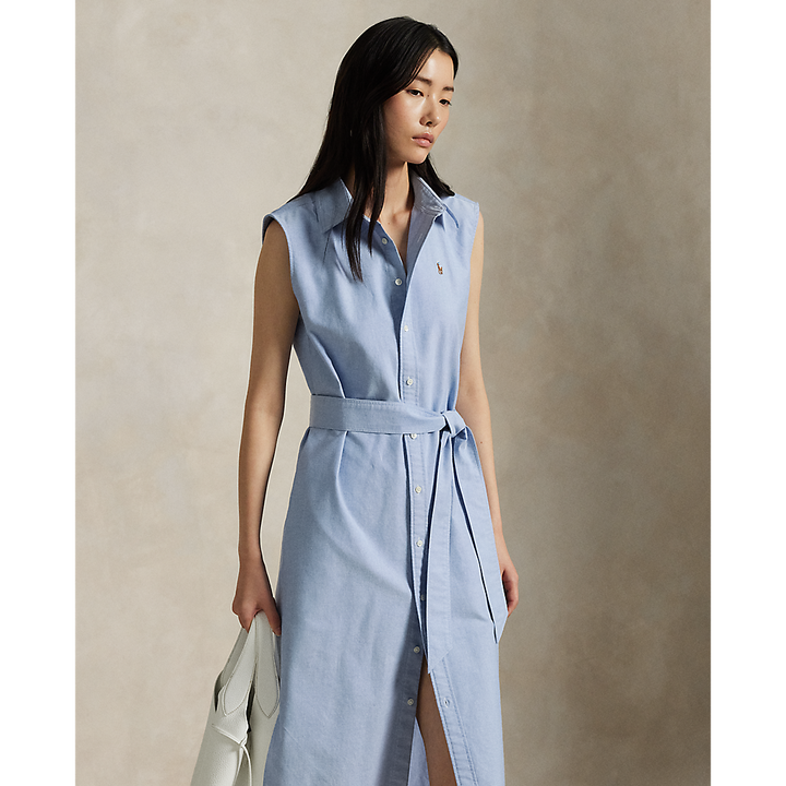 PRL Belted Oxford Sleeveless Shirtdress/Haljina 211965853002