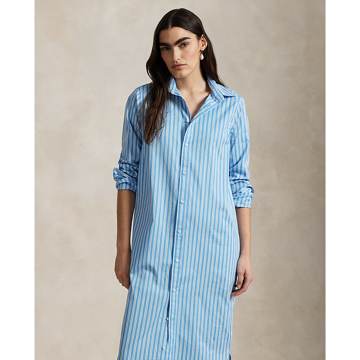PRL Striped Cotton Long Shirtdress/Haljina 211965855001