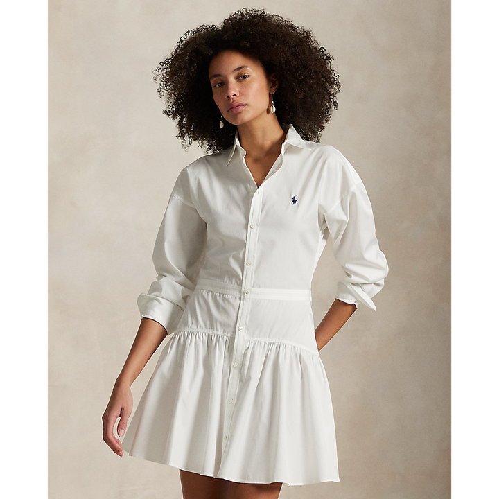 PRL Cotton Broadcloth Panelled Shirtdress/Haljina 211965856001
