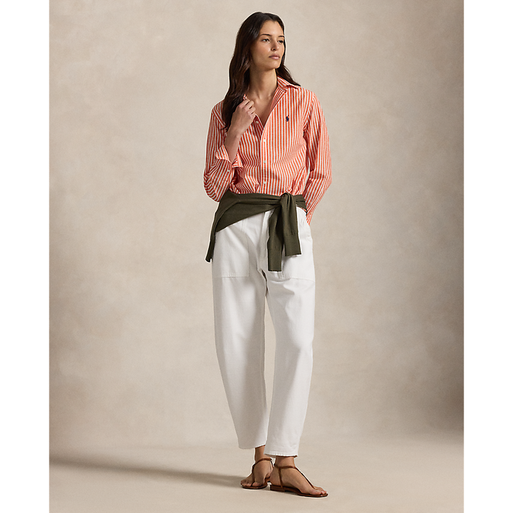 PRL Classic Fit Striped Cotton-Linen Shirt /Košulja 211971514502