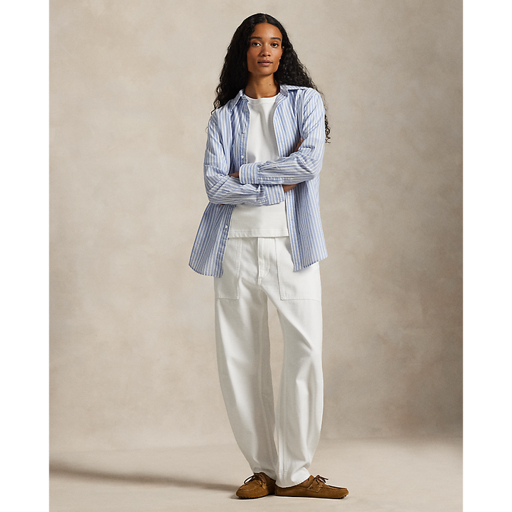 PRL Classic Fit Striped Cotton-Linen Shirt /Košulja 211971514503